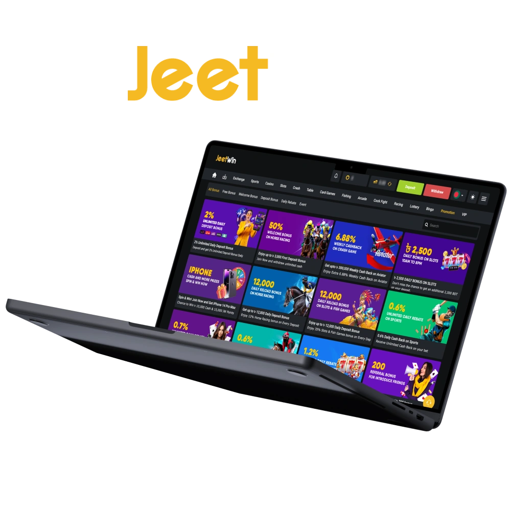 Play at JeetWin official and get bonuses.