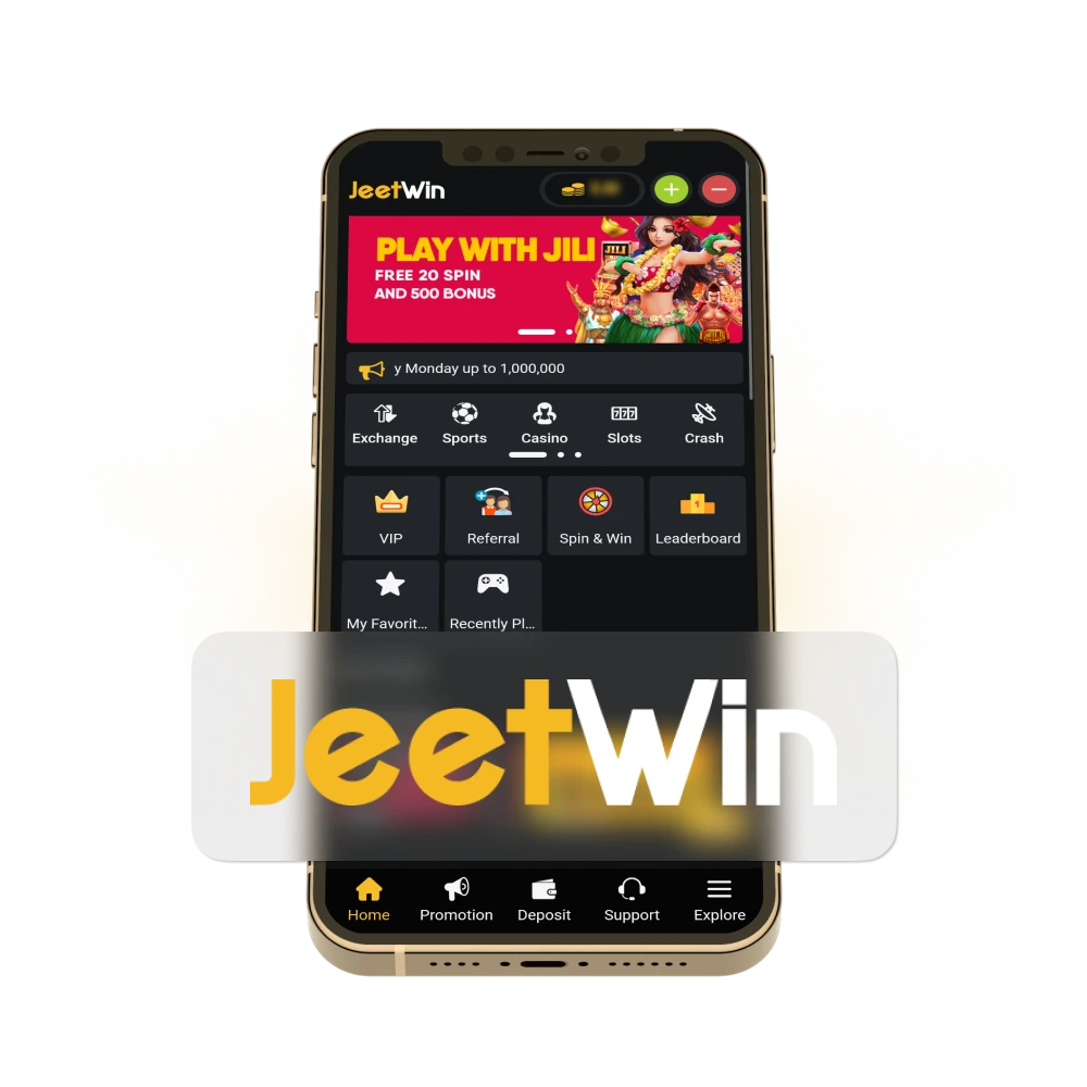 Download JeetWin app for android and iOS.