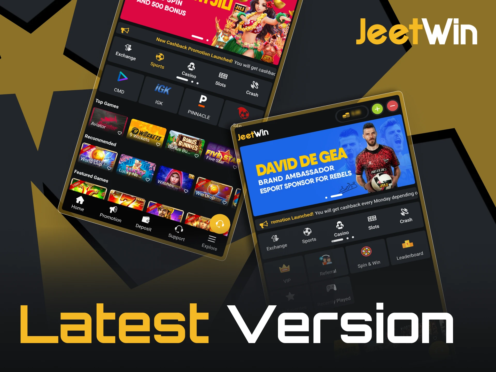 Follow these steps to update JeetWin app.