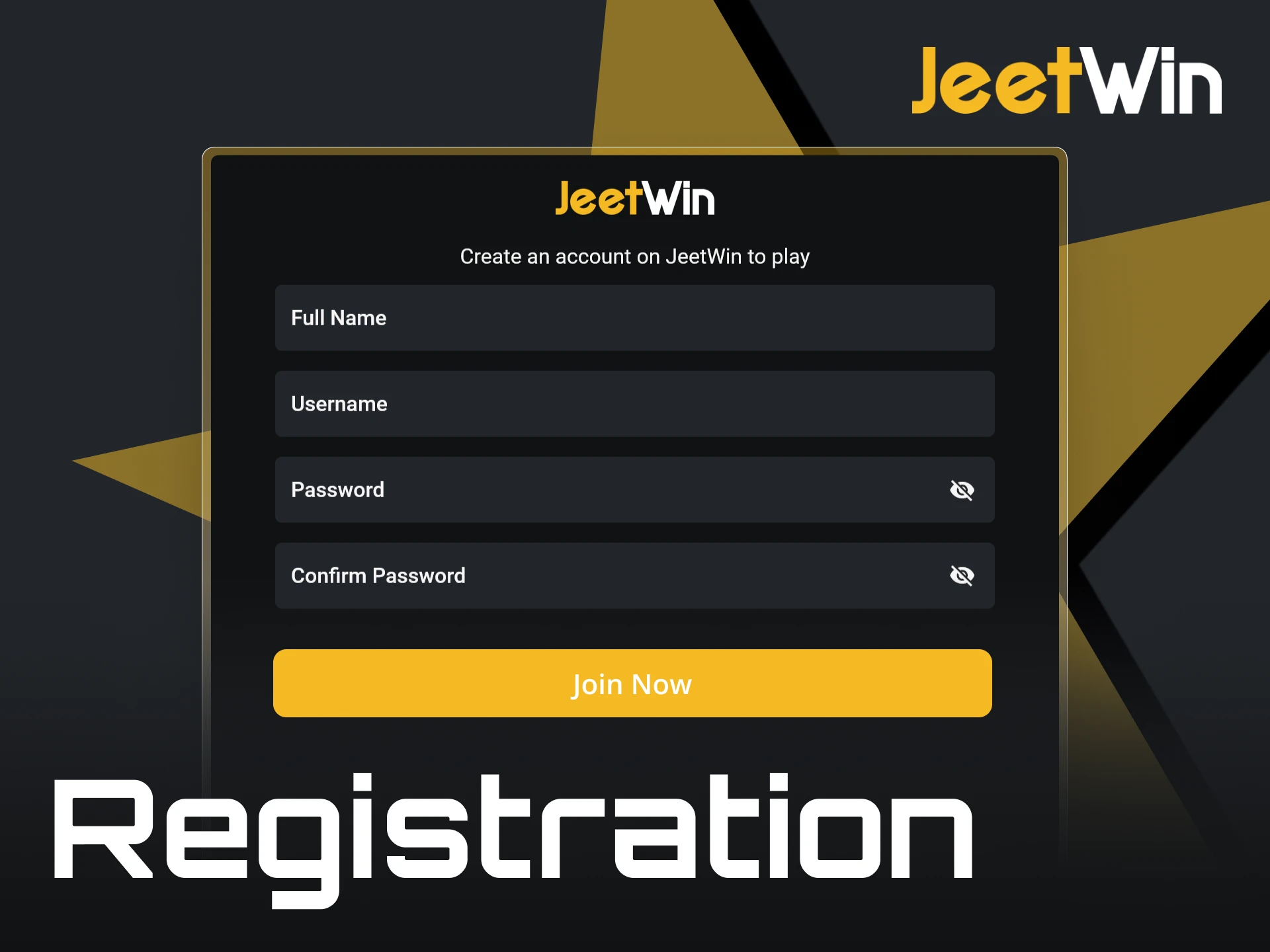 You can easily register on JeetWin online.