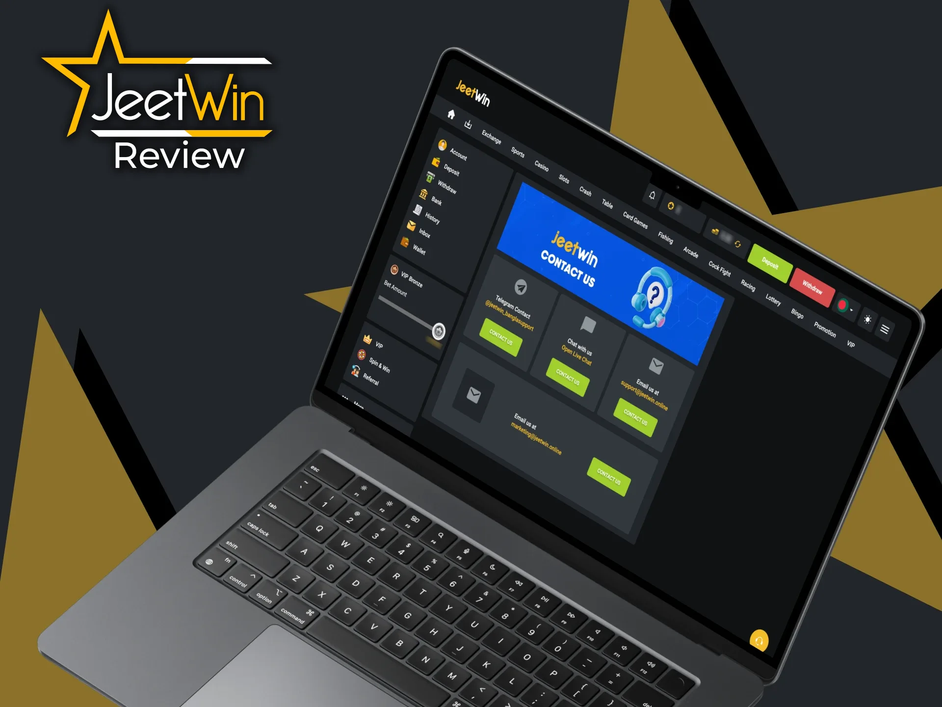 Get in touch with JeetWin team.