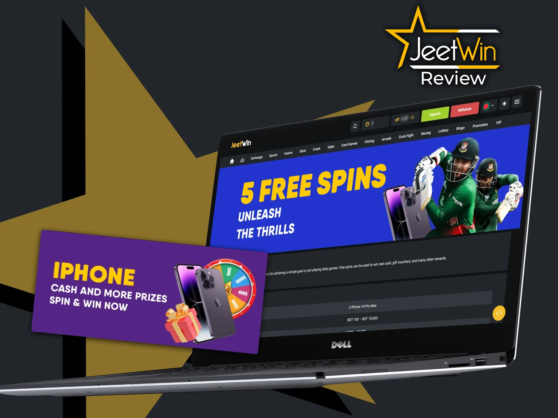 JeetWin provides various deposit bonuses.