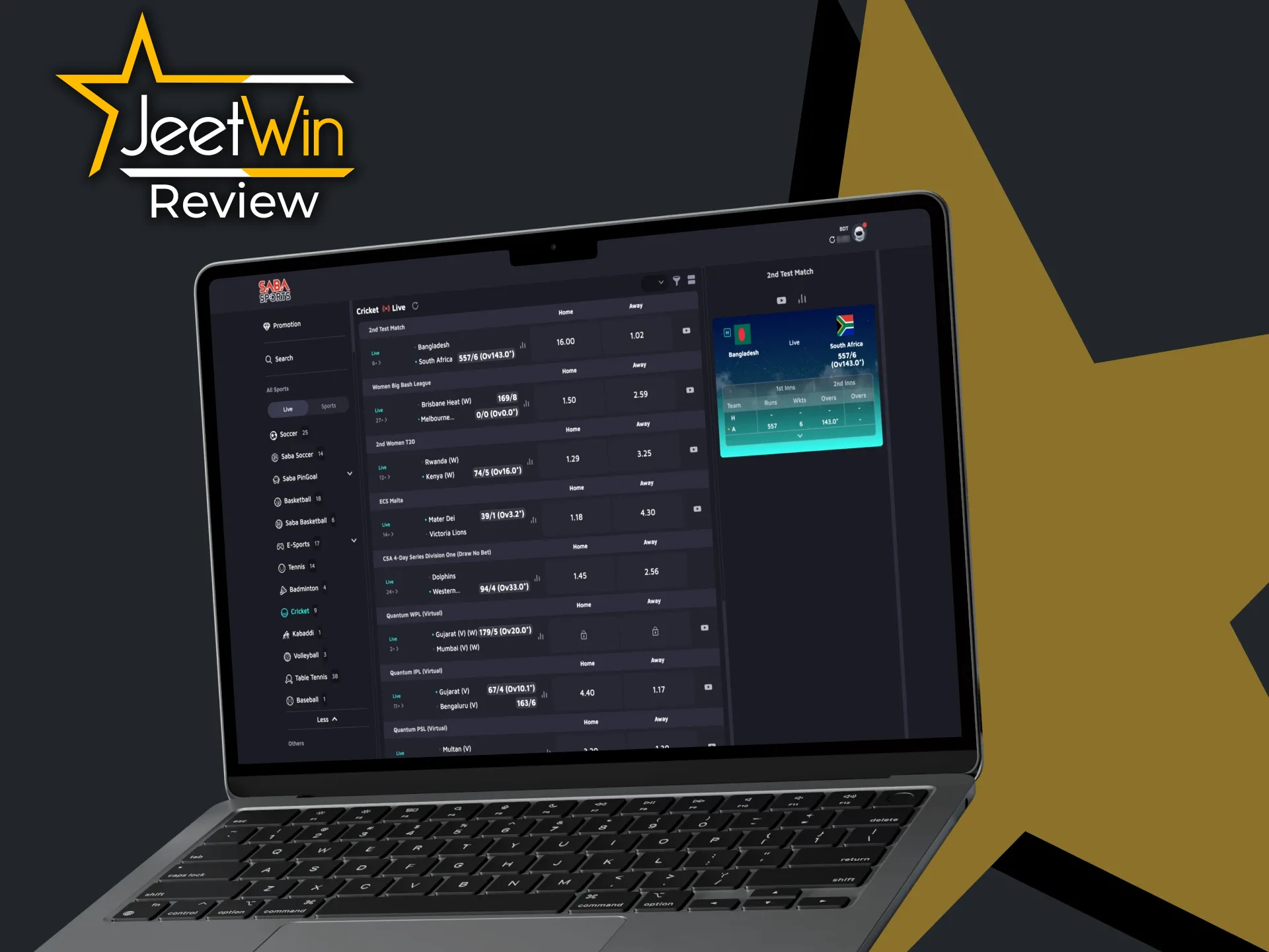 Try live IPL betting at JeetWin.