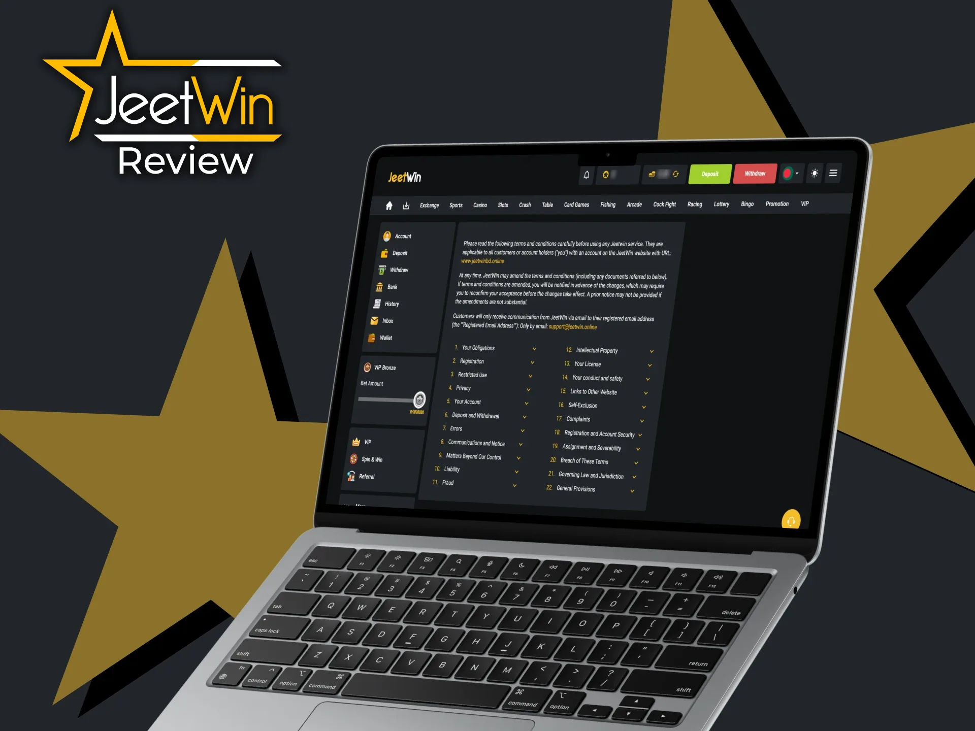 JeetWin website's material is all copyright protected.