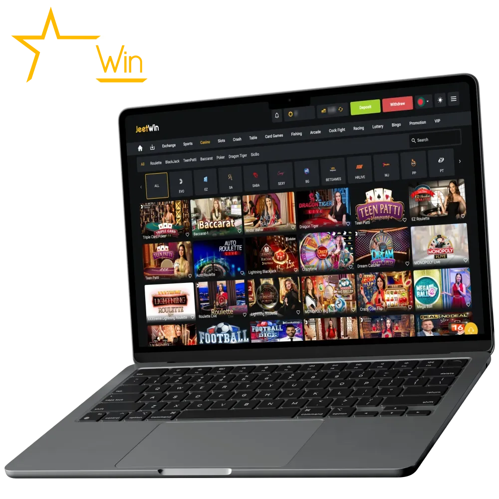 Play JeetWin live casino in Bangladesh.
