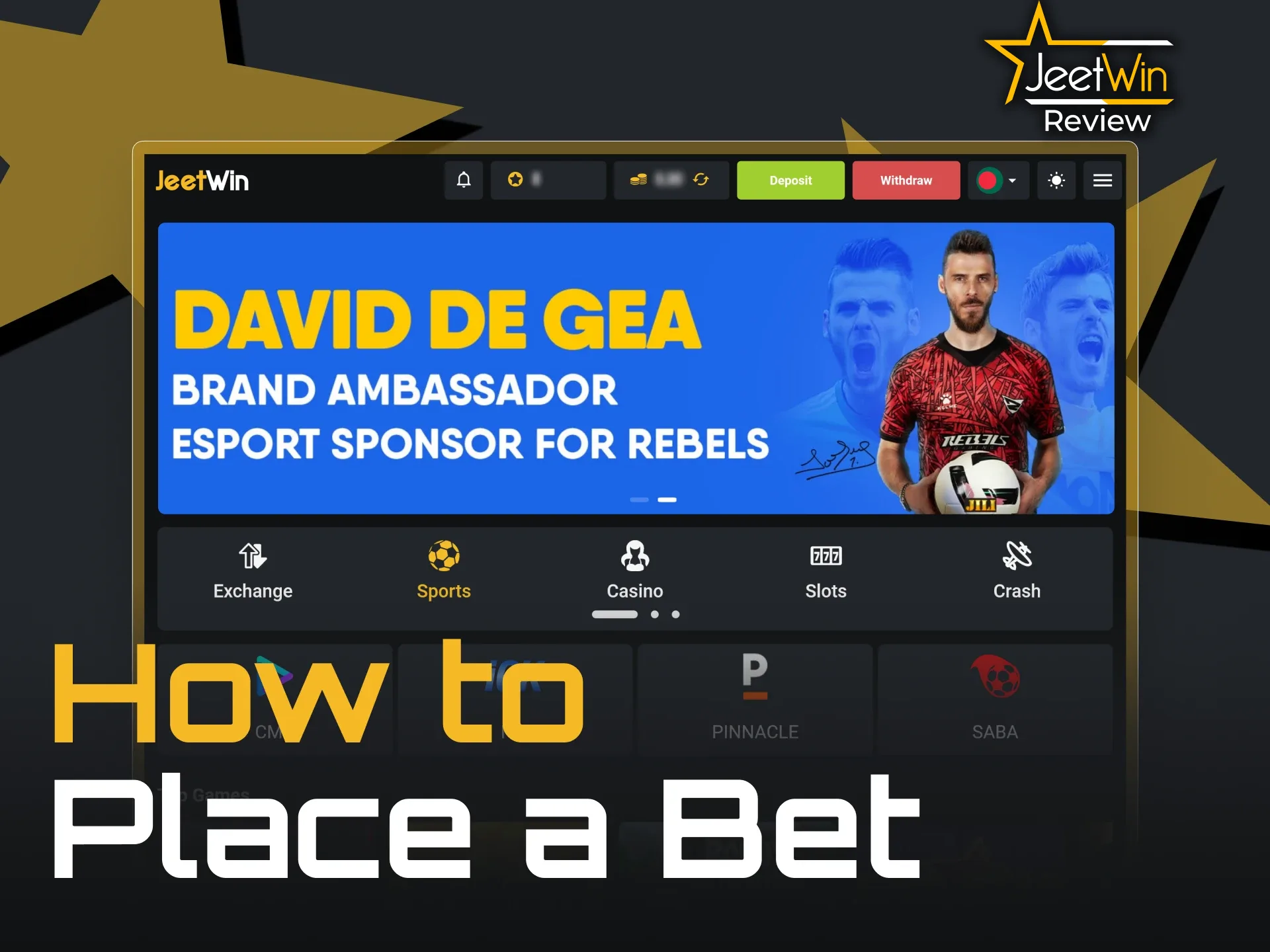 Start betting on thousands of sporting events with JeetWin now.