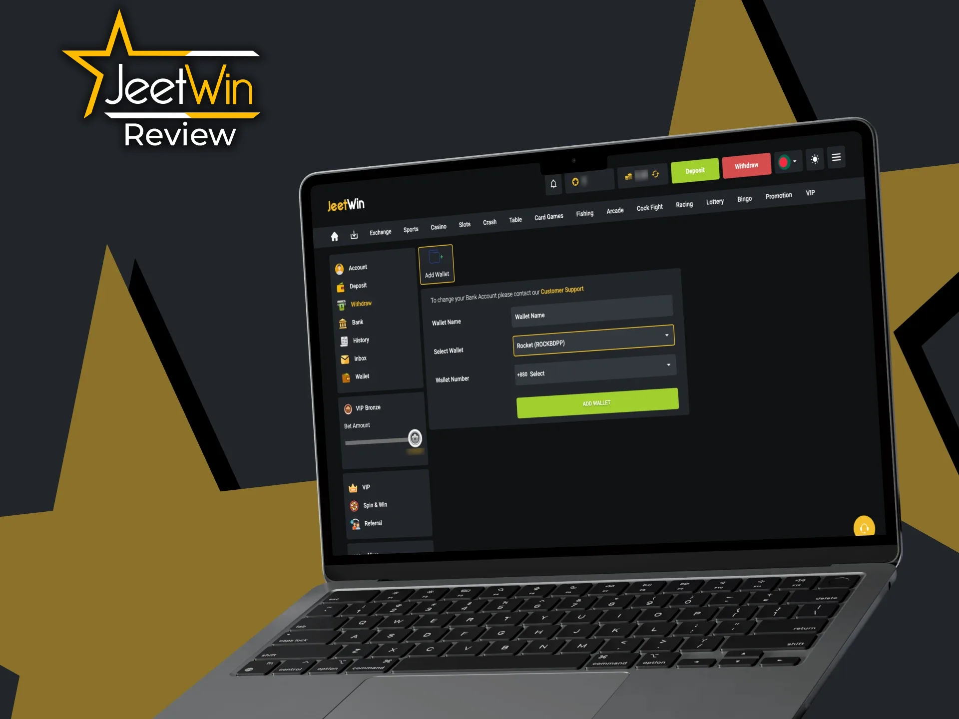JeetWin provides you with the best withdrawal methods.